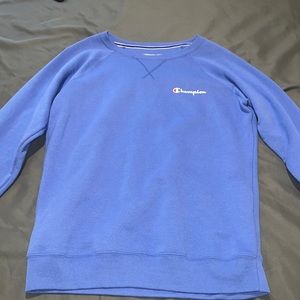 blue champion sweatshirt